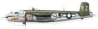 B-25 Sandbar Mitchell Classic Large Sticker