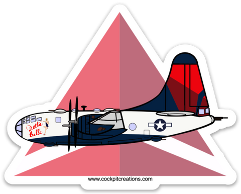 B-29 Delta Belle Widget Sticker