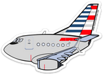 B-737 AA Scimitar Sticker