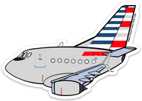 B-737 AA Scimitar Sticker