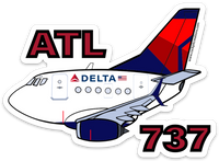 B-737 ATL Mother D Falcon Sticker