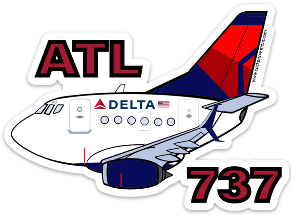 B-737 ATL Mother D Magnet