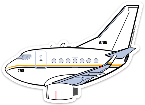 B-737 C-40 Clipper USN Sticker