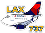 B-737 LAX Mother D Sticker
