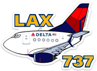 B-737 LAX Mother D Sticker