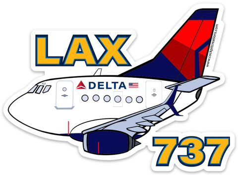 B-737 LAX Mother D Sticker