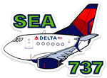B-737 Mother D SEA Sticker