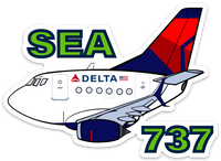 B-737 Mother D SEA Sticker