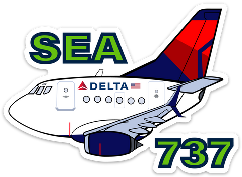 B-737 Mother D SEA Sticker