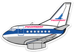 B-737-200 Piedmont New Sticker