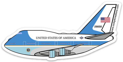 B-747 Air Force One Sticker