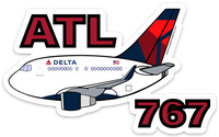 B-767 Mother D Falcons ATL Sticker