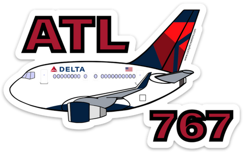 B-767 Mother D Falcons ATL Sticker