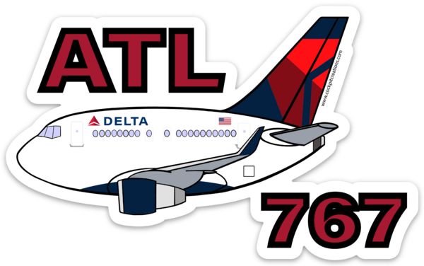 B-767 Mother D ATL Falcon Magnet