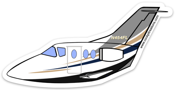 Beechjet 4FL Sticker