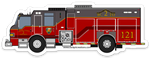 Bexar County Fire Engine Sticker
