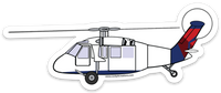 Black Hawk Mother D  (no nose window) Sticker