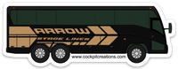 Bus ARROW Black Sticker