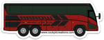 Bus ARROW Red Sticker