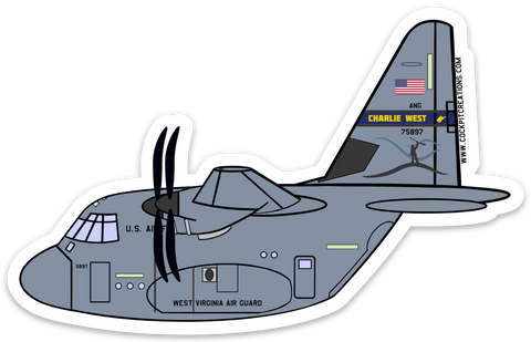 C-130 H West VA Sticker