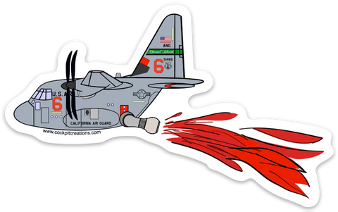 C-130 J Channel Islands MAFF Retardant Sticker