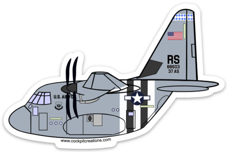 C-130 J D-Day Sticker