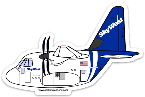 C-130 J Skywest Sticker