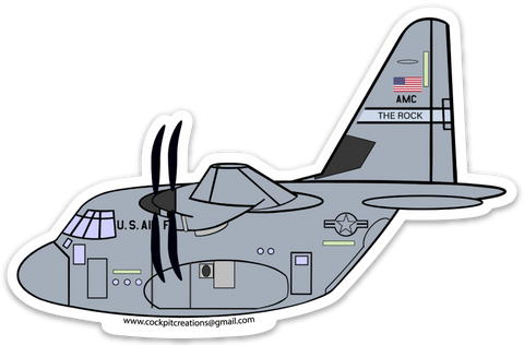 C-130 J The Rock Little Rock AFB Sticker