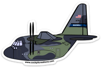 C-130 Maxwell Camo Sticker