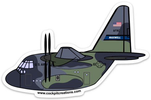 C-130 Maxwell Camo Sticker