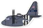 C-130 Maxwell D-Day Sticker
