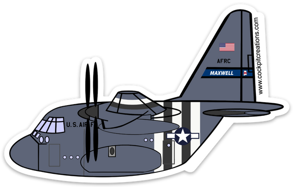 C-130 Maxwell D-Day Sticker