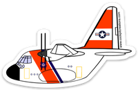 C-130 Coast Guard Sticker