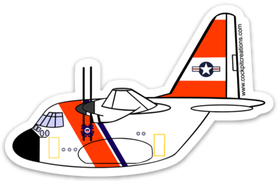 C-130 Coast Guard Sticker