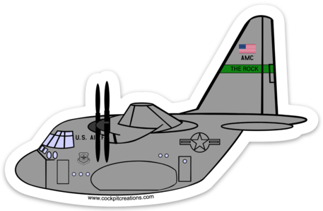 C-130 LIT "The Rock" Sticker