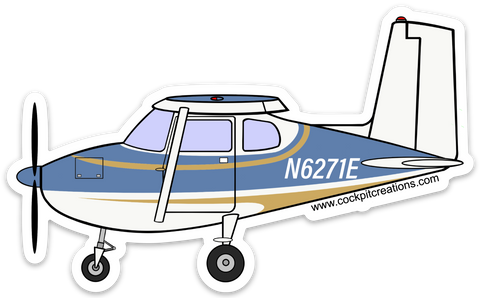 C-172 Nate Abel "Blue Bird" Sticker