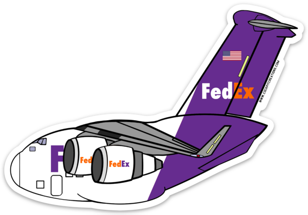 C-17 FedEx Sticker โ Cockpit Creations