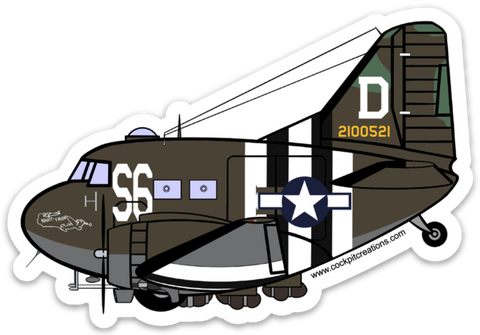 C-47 Night Fright Sticker
