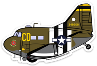 C-47 Betsey's Biscuit Bomber Sticker