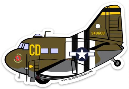 C-47 Betsey's Biscuit Bomber Sticker