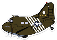 C-47 Hairless Joe Yankee Air Museum Sticker