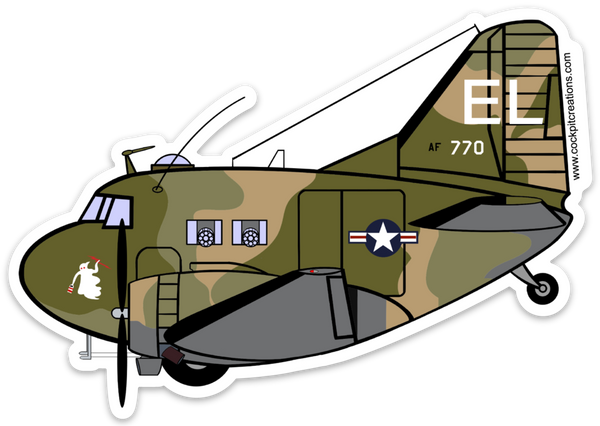 C-47 "PUFF" Sticker