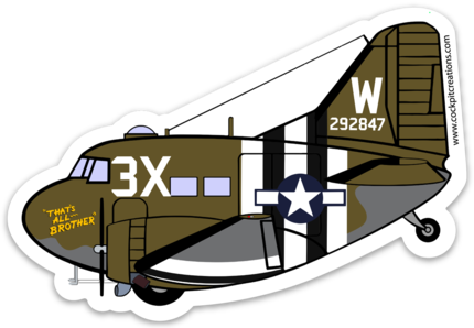 C-47 That's All Brother Sticker