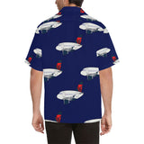 A 320 Mother D Navy Blue Hawaiian Shirt