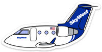 CRJ SkyWest Sticker