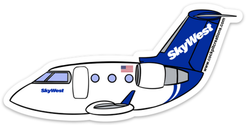 CRJ SkyWest Sticker