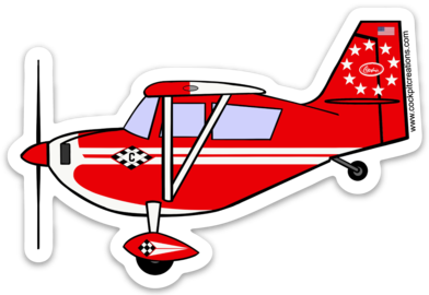 Citabria "C" Red Sticker