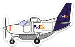Caravan FedEx Sticker