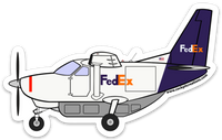 Caravan FedEx Sticker