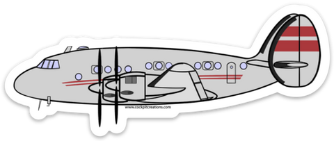 L-749 Lockheed Constellation TWA Sticker